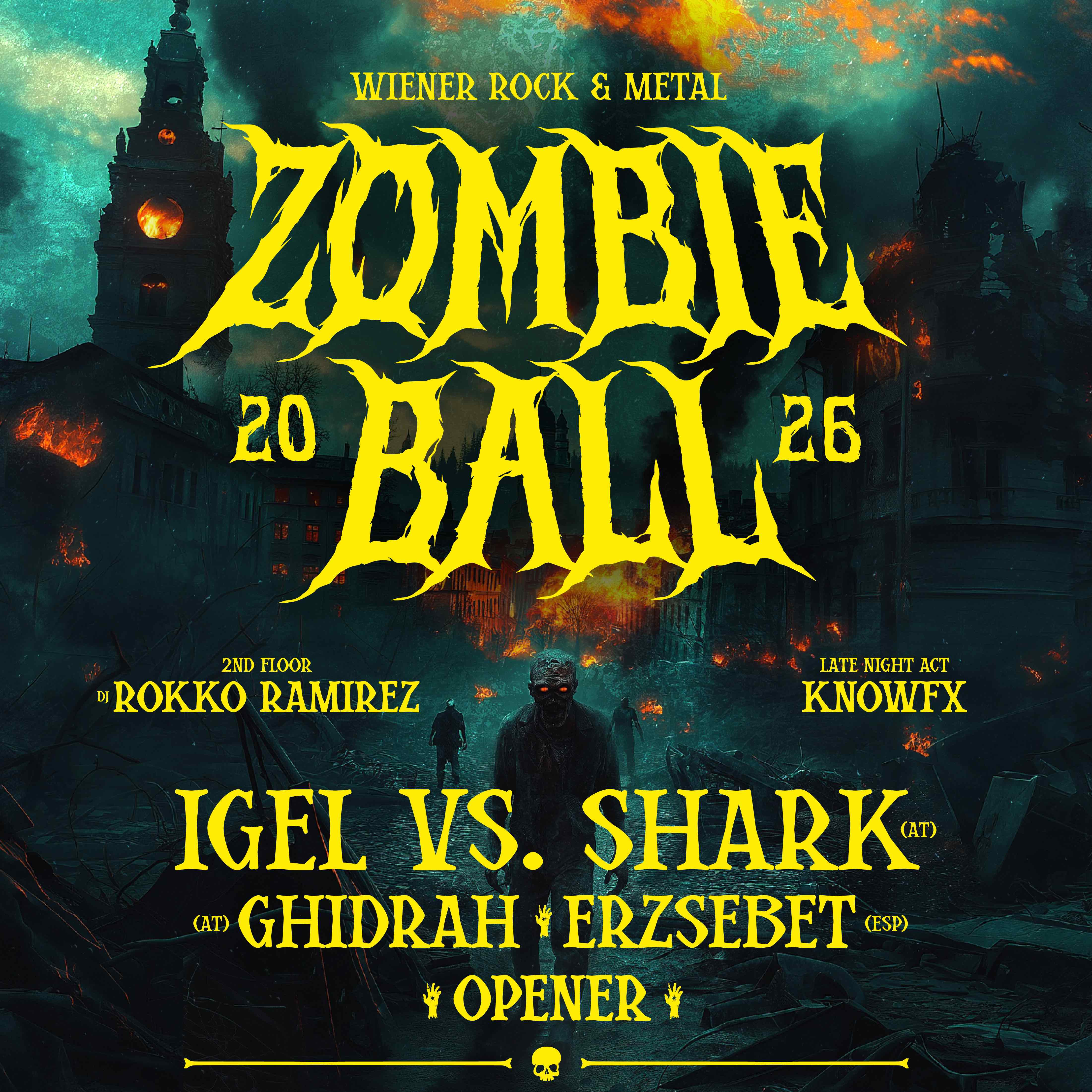 Logo WIENER ROCK & METAL ZOMBIEBALL 2026