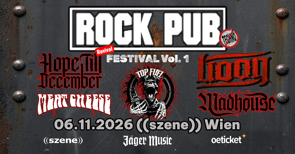 ROCK PUB REVIVAL FESTIVAL Vol.1 – BOON | HOPE TILL DECEMBER | MÄDHOUSE | TOP FUEL | MEAT CHEESE